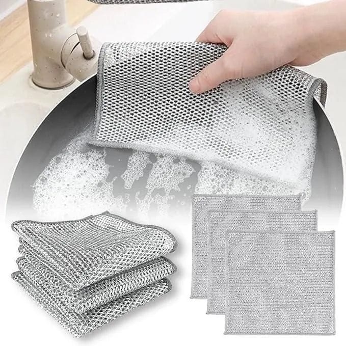 Pack of 10 @599 (Best Seller) Multipurpose Wire Dishwashing Rags (Pack of 10) Zaavio®