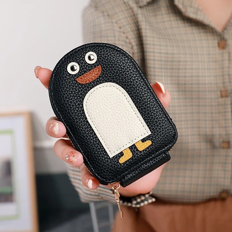 Penguin Card Holder Black Penguin Card Holder Zaavio®