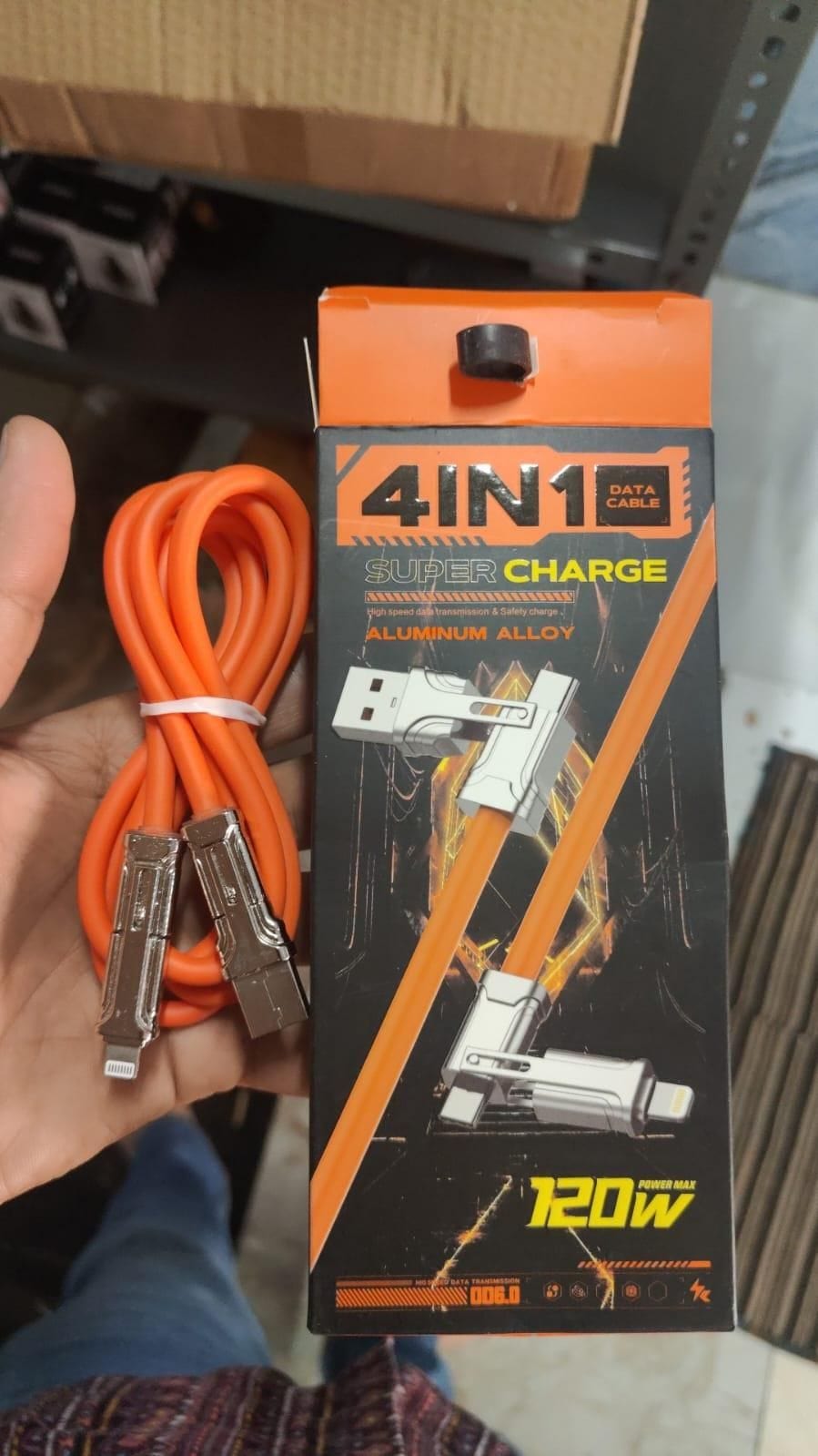 Phone accessories 4 In 1 Super Charger Cable Roposo Clout