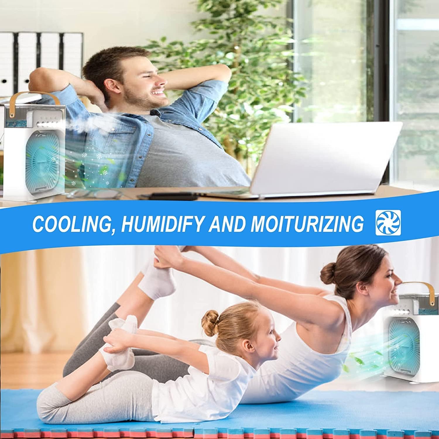 Portable Air Cooler Mini Air Conditioner Ac Cooler Fan - Portable 4-in-1 Mini Air Cooler Fan CoolerMaster™️ Portable 4-in-1 Mini Air Cooler Fan Zaavio®