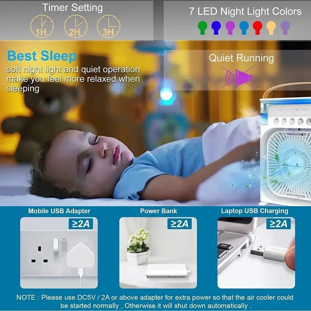 Portable Air Cooler Mini Air Conditioner Ac Cooler Fan - Portable 4-in-1 Mini Air Cooler Fan CoolerMaster™️ Portable 4-in-1 Mini Air Cooler Fan Zaavio®