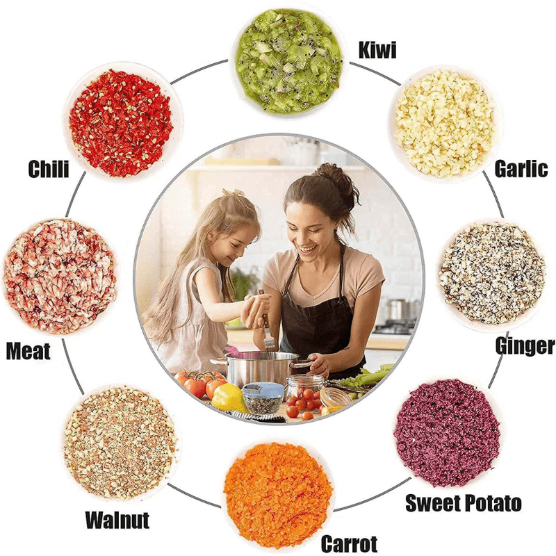 Portable Handpress Veggie Chopper Zaavio®