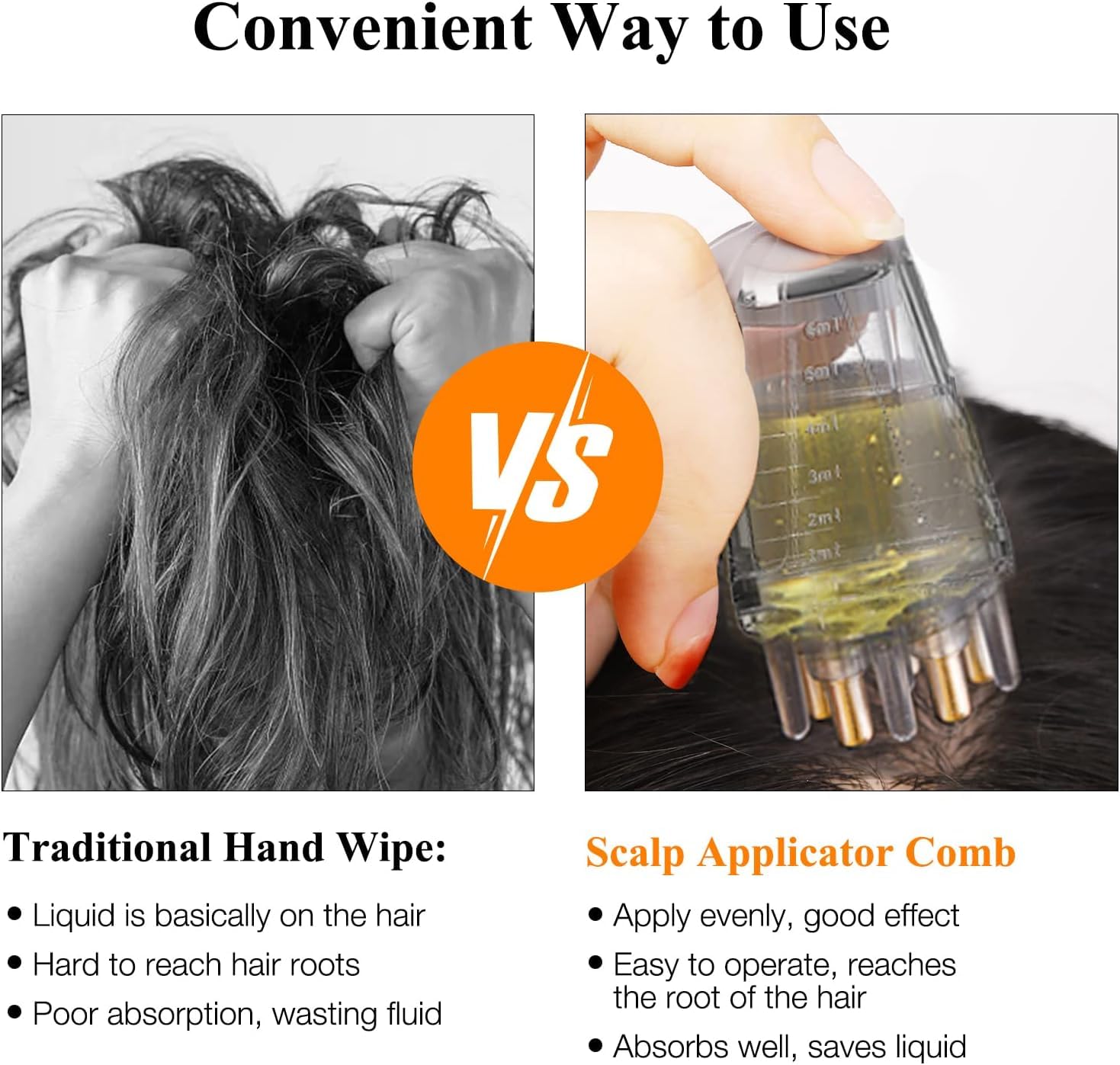Portable Scalp Liquid Applicator Comb Zaavio®