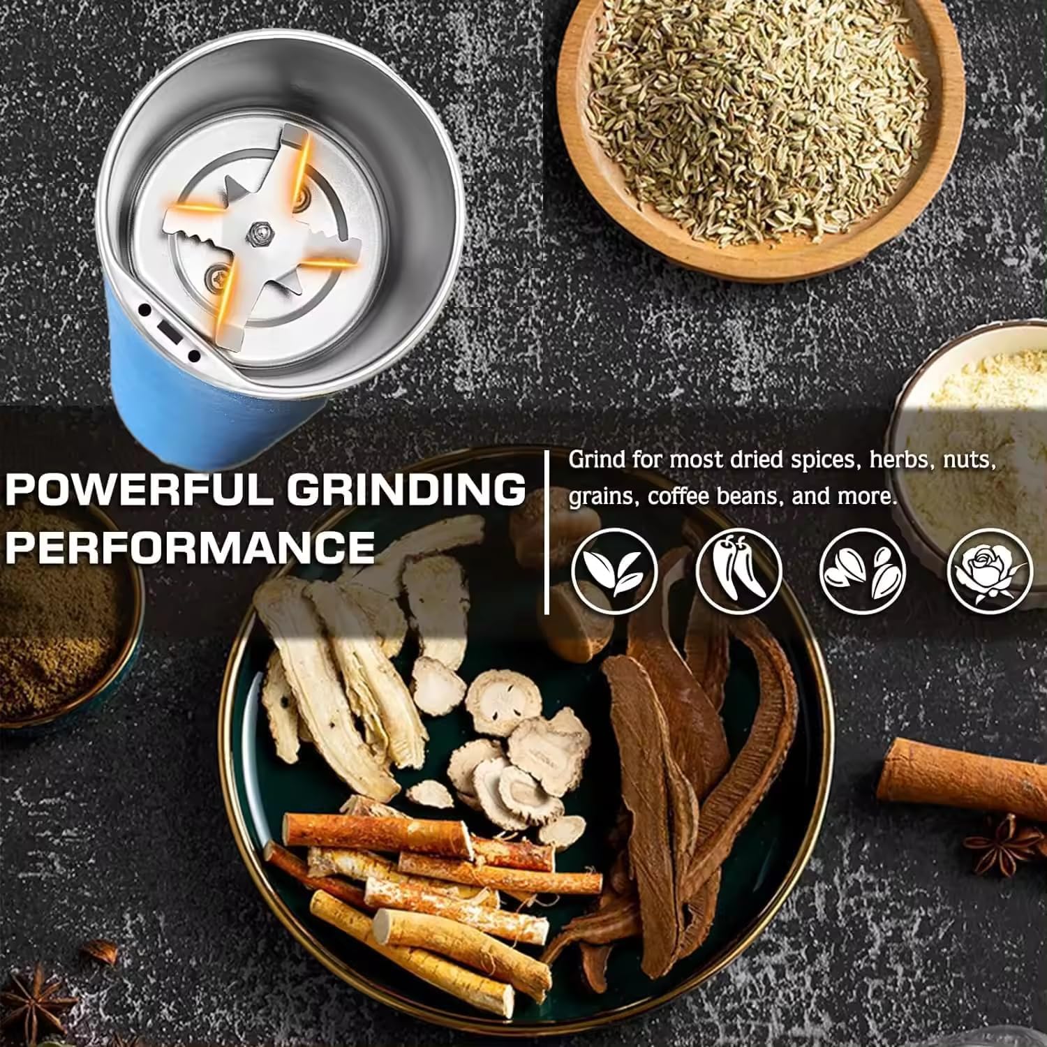 Portable Spice & Coffee Grinder Kitchen Accessories Portable Spice & Coffee Grinder Zaavio®