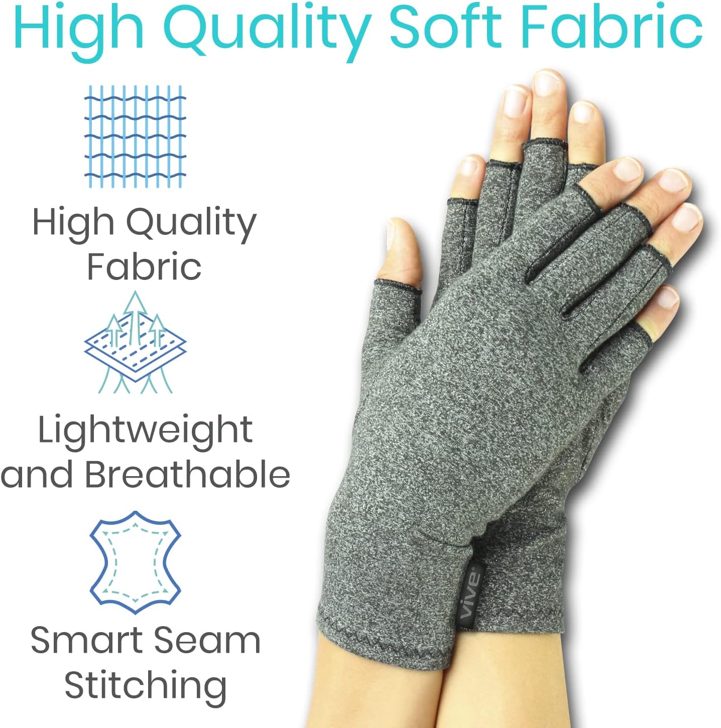 Premium Bamboo Compression Gloves (Pack Of 2) Premium Bamboo Compression Gloves (Pack Of 2) Zaavio®