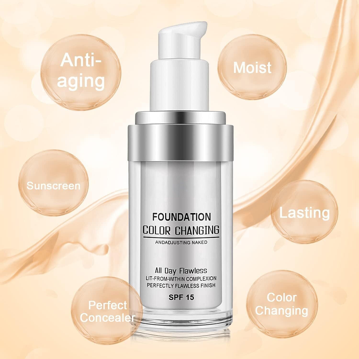 Protoniq™️ Colour Changing Foundation Protoniq™️ Colour Changing Foundation Zaavio®
