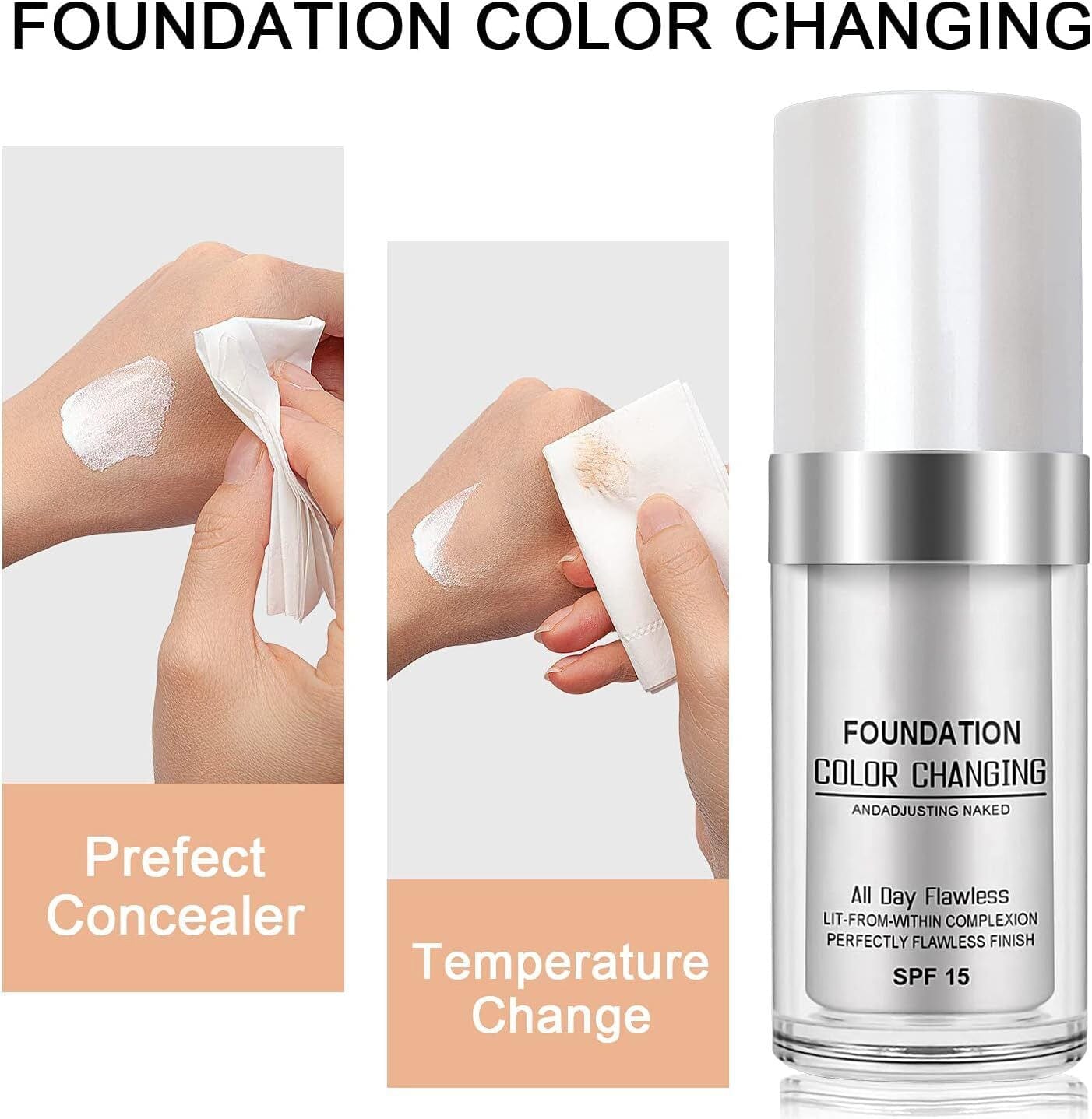 Protoniq™️ Colour Changing Foundation Protoniq™️ Colour Changing Foundation Zaavio®
