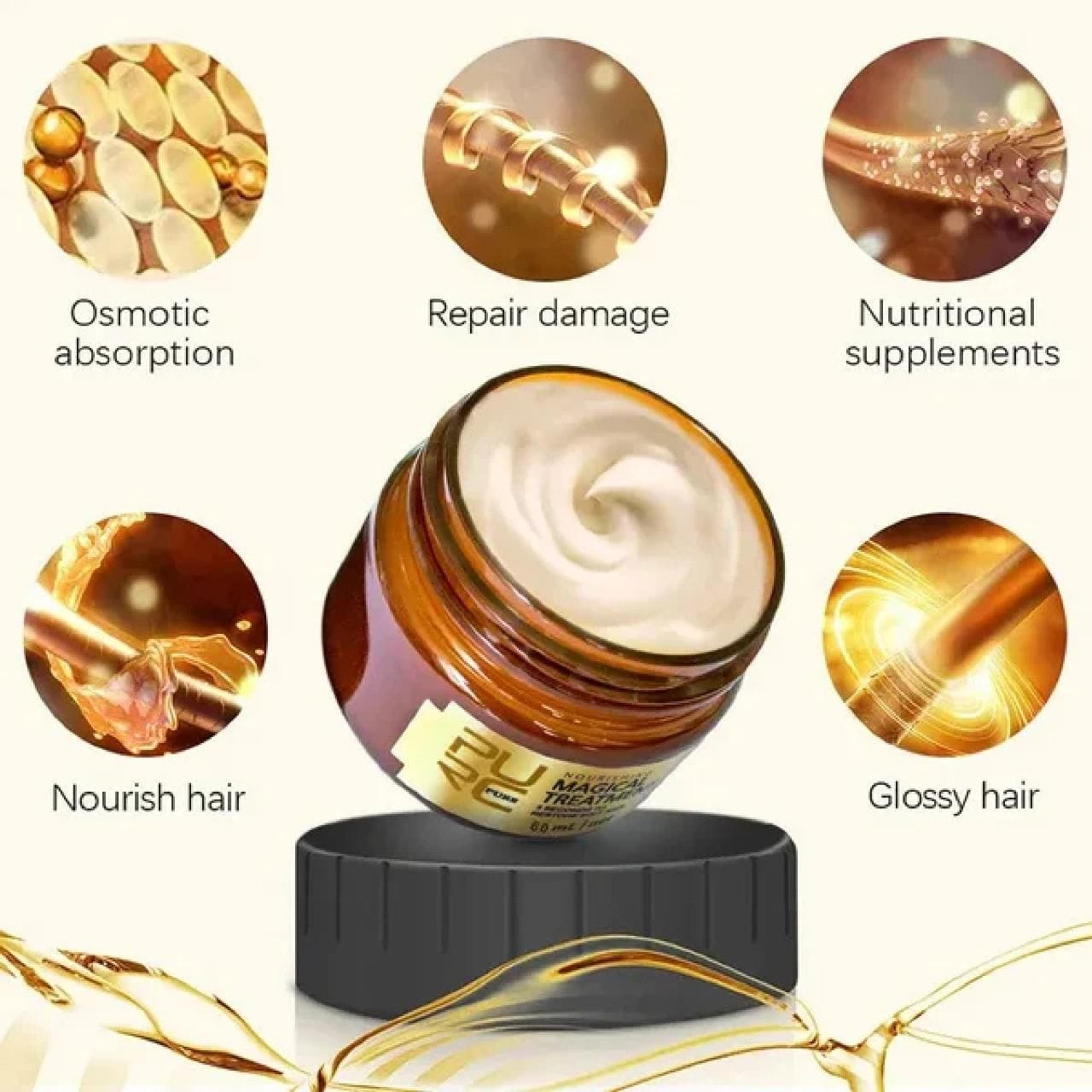 PURE MAGICAL TREATMENT 5 Second to Restore Soft Hair 110gm Pack of 2 Roposo Clout