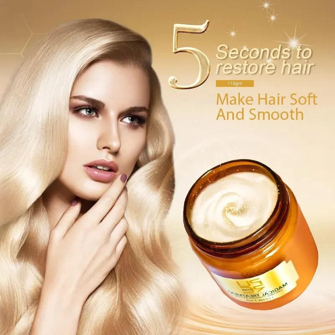 PURE MAGICAL TREATMENT 5 Second to Restore Soft Hair 110gm Pack of 2 Roposo Clout