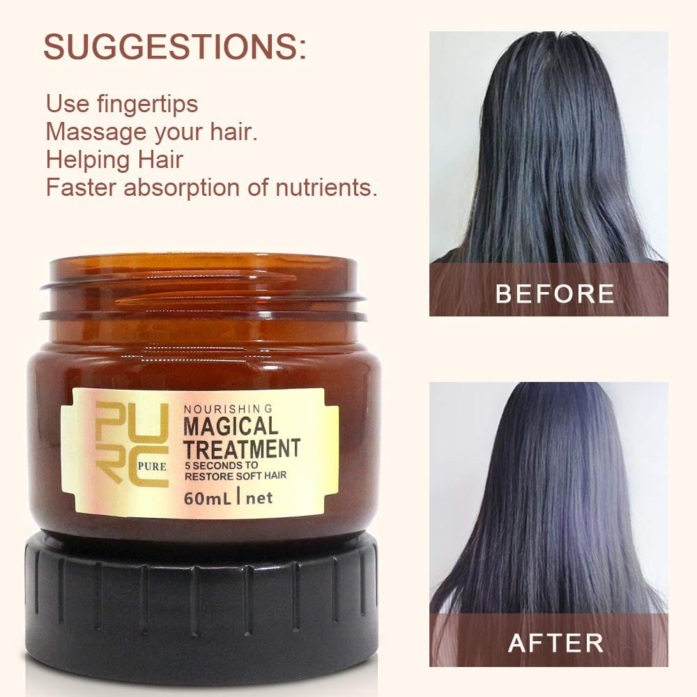 PURE MAGICAL TREATMENT 5 Second to Restore Soft Hair 110gm Pack of 2 Zaavio®