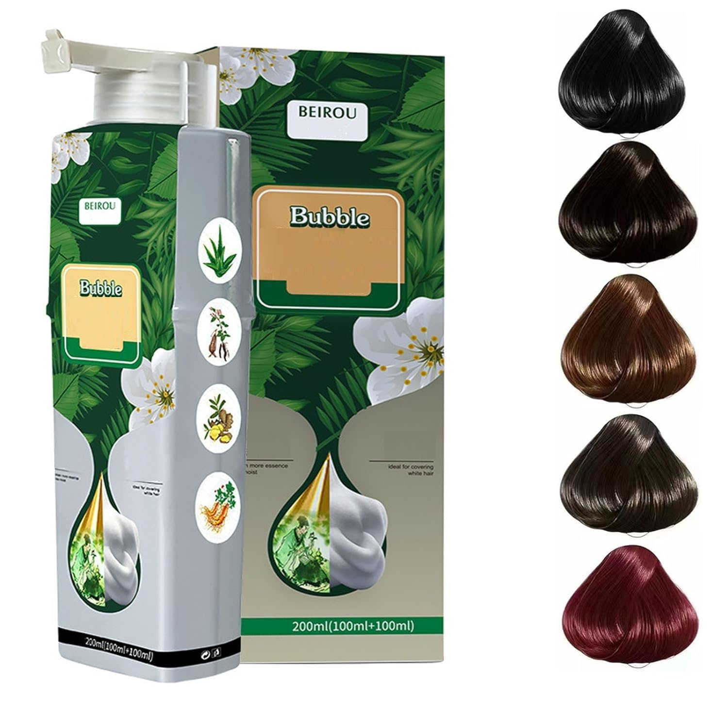 Pure Plant Extract For Grey Hair Color Bubble Dye Pure Plant Extract For Grey Hair Color Bubble Dye Zaavio®