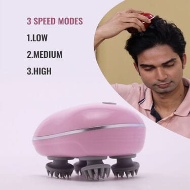 Rechargeable Head Massager For Relaxation | Head Massager Hair Scalp Massage And Hair Growth Head Massages Tool Rechargeable Head Massager For Relaxation Zaavio®