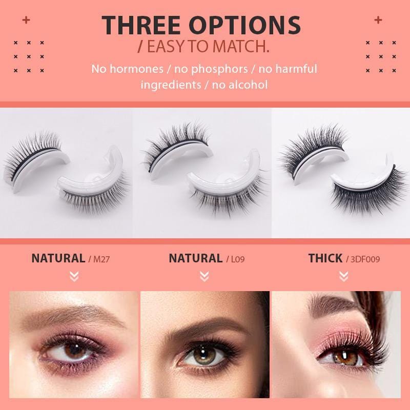 Reusable Natural Self-Adhesive False Eyelashes Salangheyo