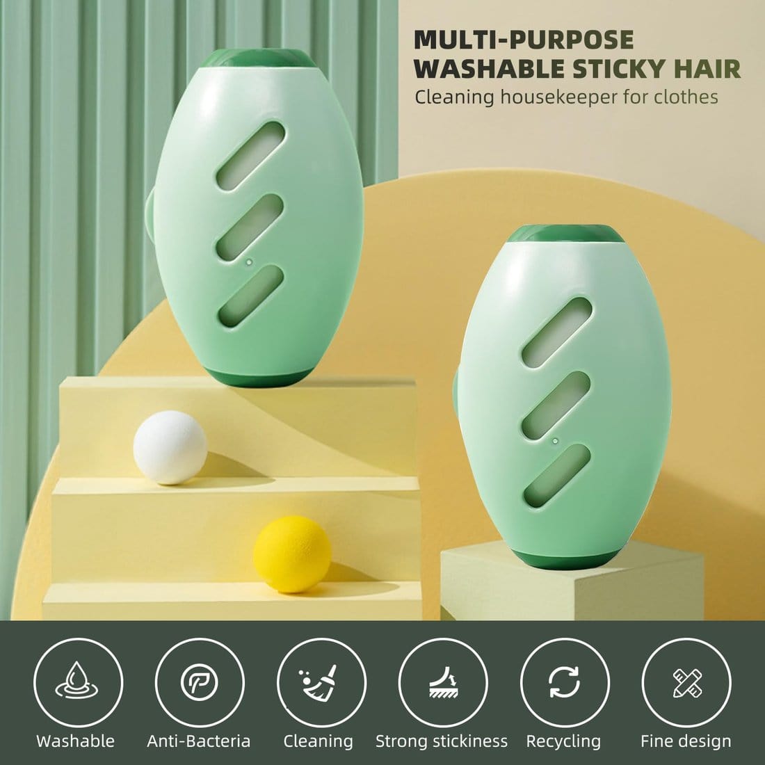 Reusable Silicone Lint Roller Reusable Silicone Lint Roller Zaavio®