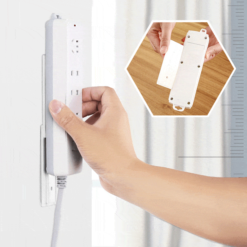 Self-Adhesive Electric Plug Socket Holder Zaavio®️