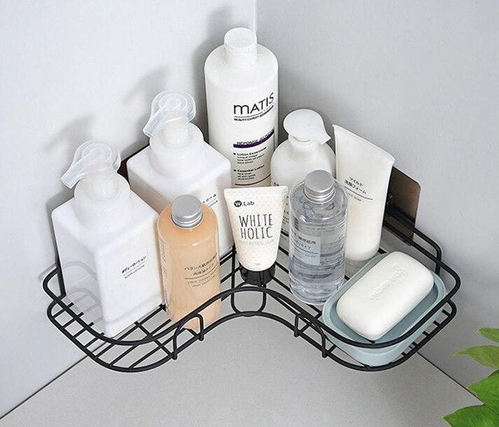 Shelf- Adhesive Metal Corner Storage Rack (pack of 2) Zaavio®️