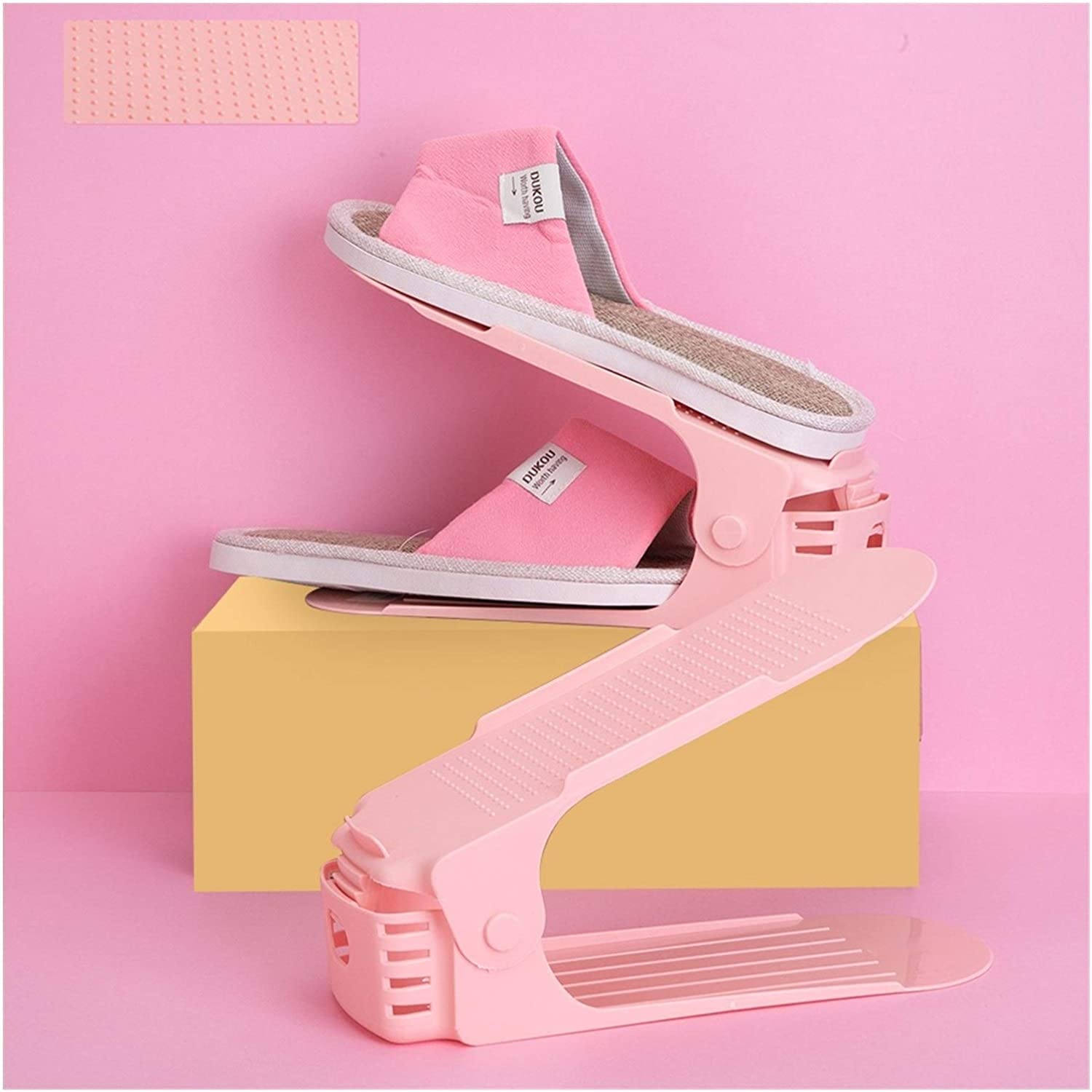 Shoe Organizer - The Adjustable Shoe Rack Space Saver (Black Only) Shoppymize