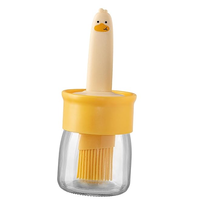 Silicone Oil Bottle Set (Pack of 2) | Oil Bottle Kitchen Tools Items Cooking Oil Container Silicone Brush Silicone Oil Bottle Set (Pack of 2) Zaavio®