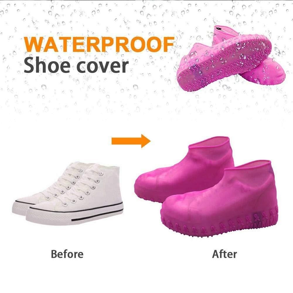 Silicone Reusable Waterproof Shoe Cover (Assorted Colors) Zaavio®