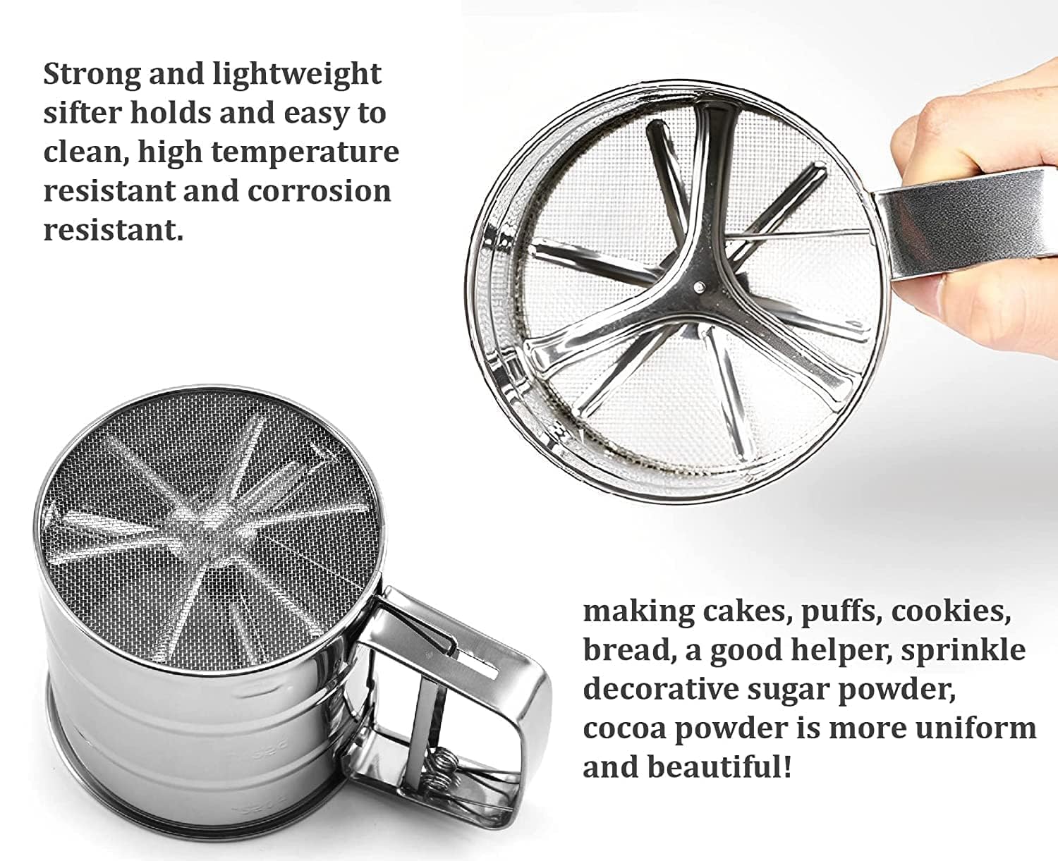 Stainless Steel Flour Sifter (Atta Chhani)
