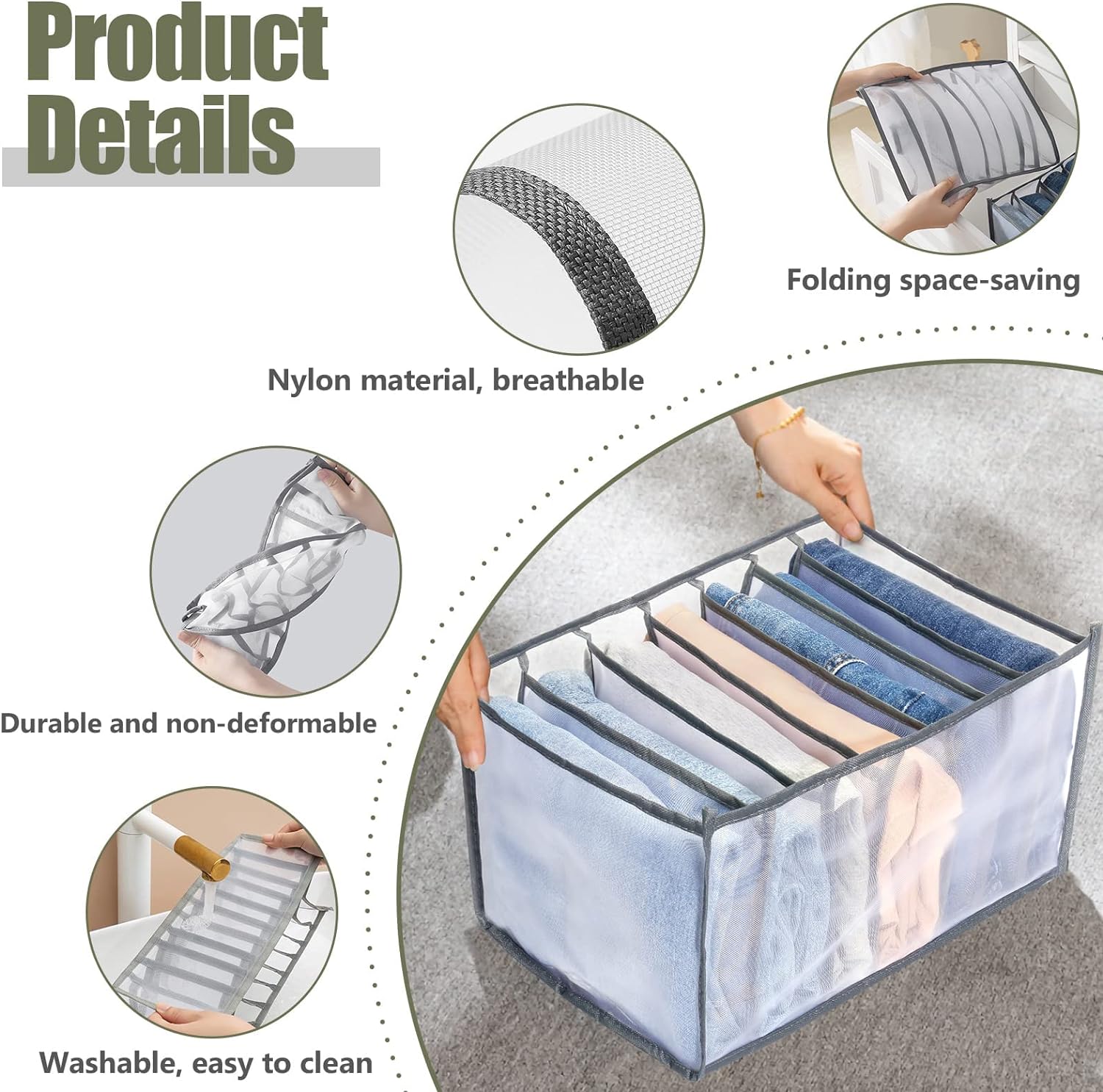 SmartFit Wardrobe Clothes Storage Organizer JustUniq