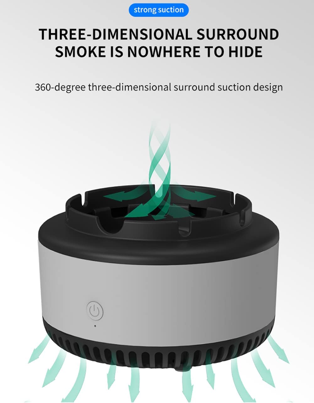Smoke Absorbing Air-Purifier Ashtray Smoke Absorbing Air-Purifier Ashtray Zaavio®
