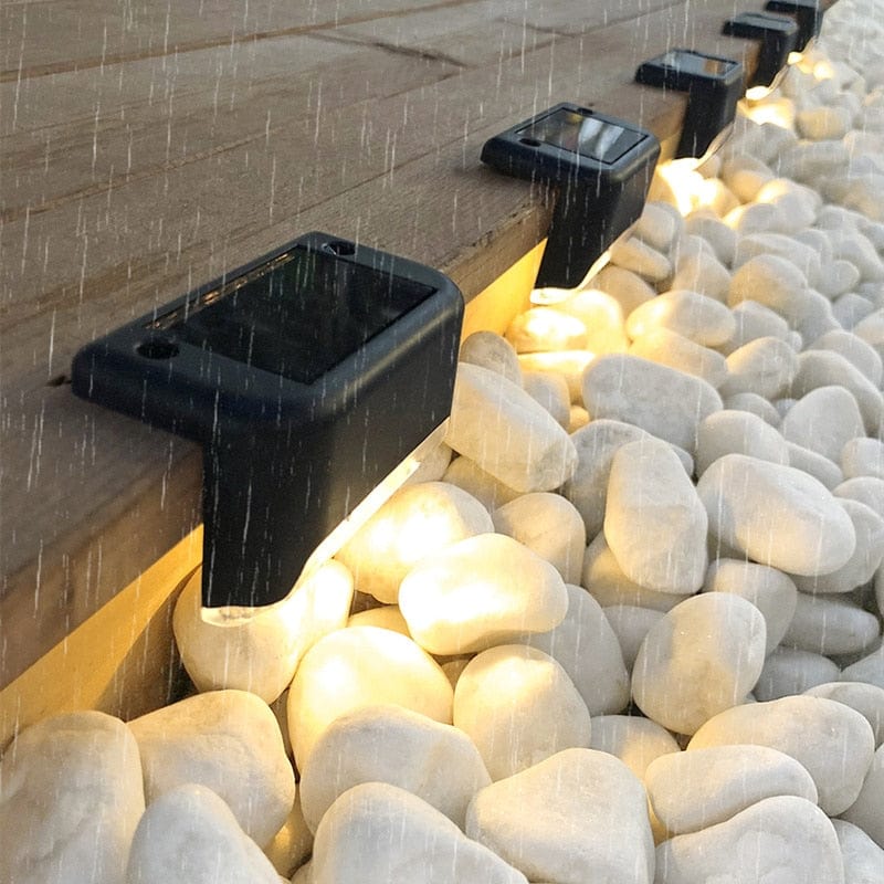 Solar Light Garden Lights Decorative Garden Solar Lamp Outdoor Lights - Solar Stair Lights (Pack of 10 Lights) Solarixy™️ Solar-Powered Stair Lights (Pack of 8 Lights) Zaavio®