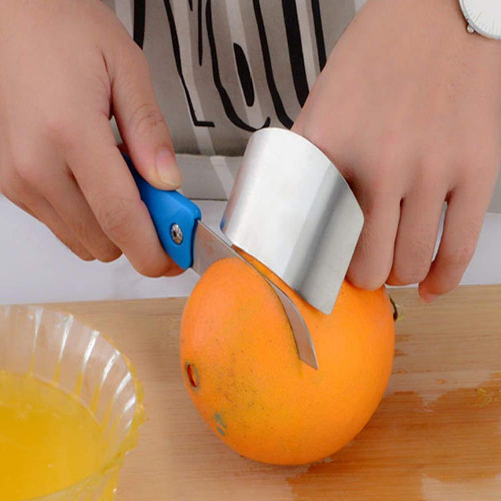 Stainless Steel Finger Cutting Protector ( Pack Of 2 ) Zaavio®