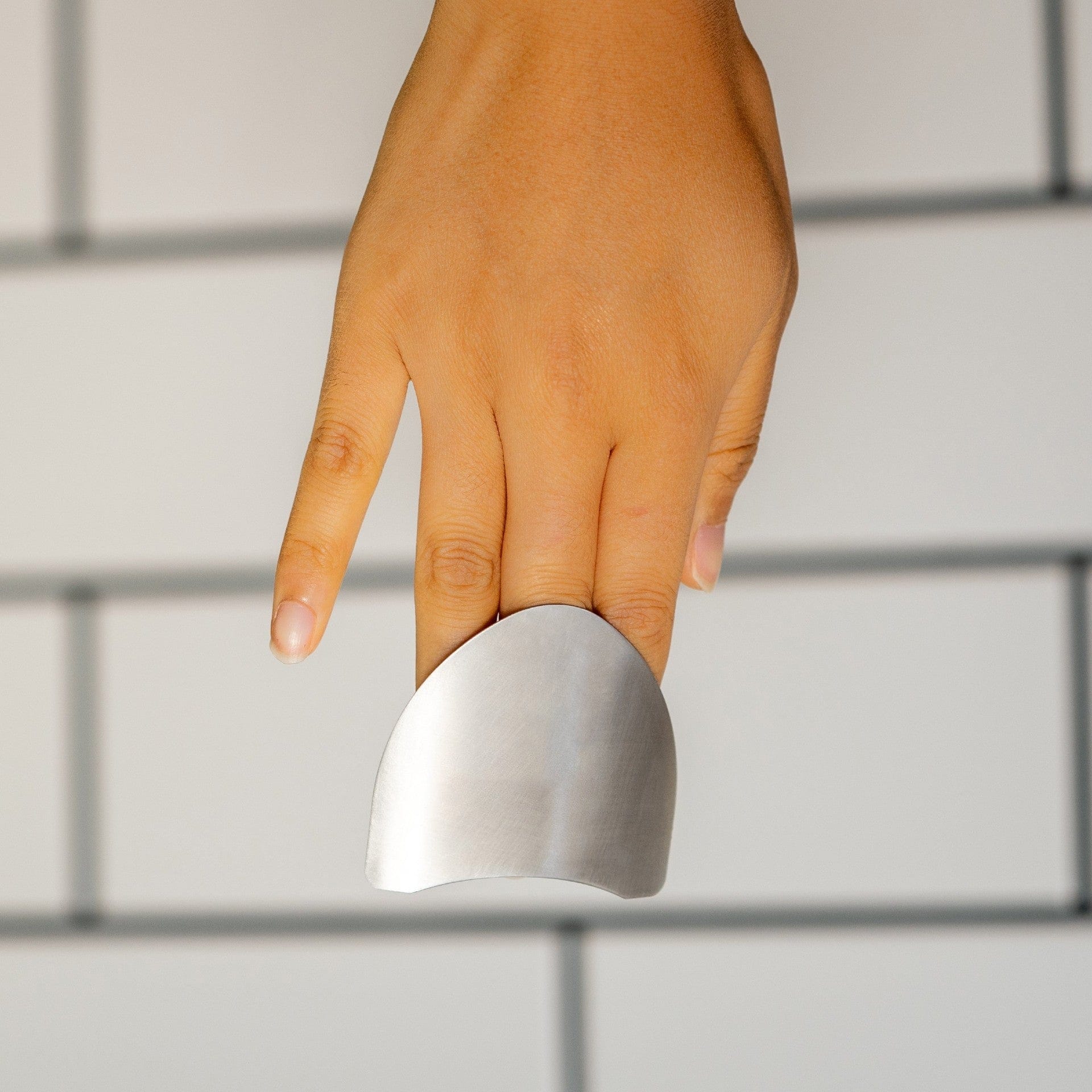 Stainless Steel Finger Cutting Protector ( Pack Of 2 ) Zaavio®