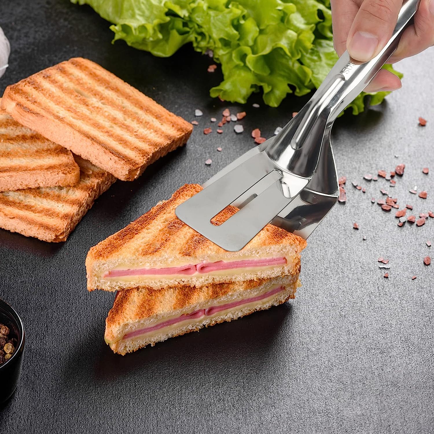 Stainless Steel Food Tongs Barbeque Clamps Kitchen Clamps - Snapzer™️ Snapzer™️ Zaavio®️