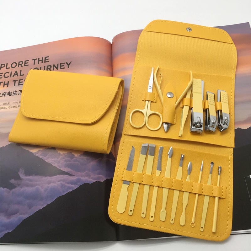 STAINLESS STEEL NAIL CLIPPERS (16PCS/ SET) Pinkclick