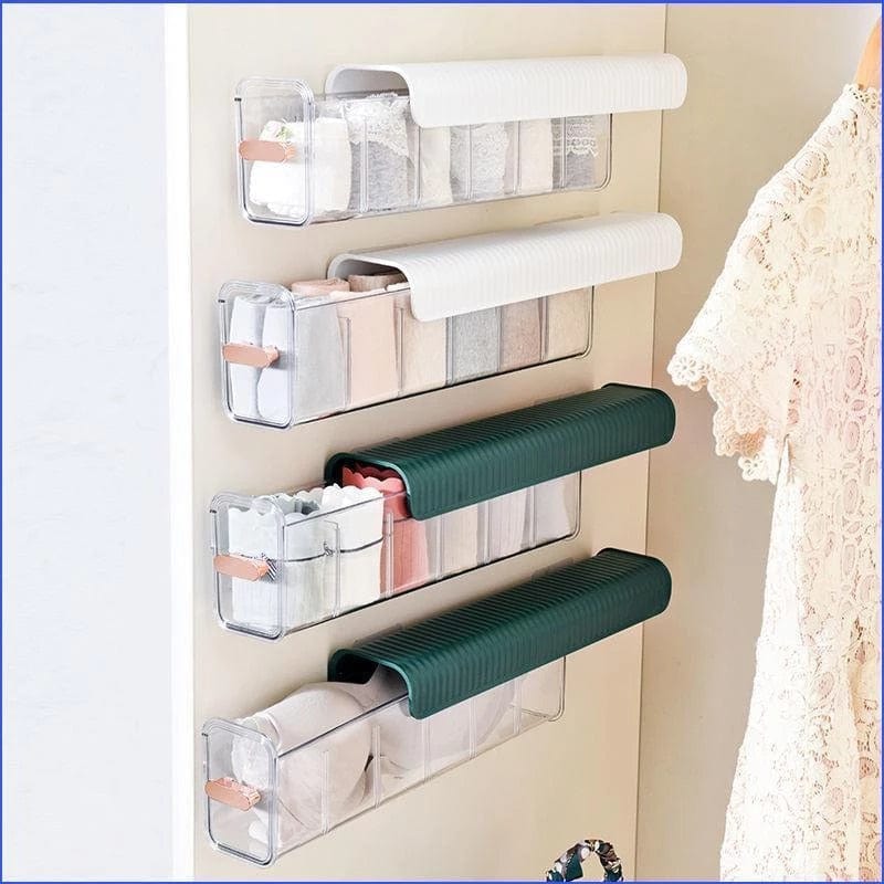 Storage Box Kitchen Organiser Box Cloth Storage Makeup Organizer  - Sortexy™️ organizer Sortexy™️ 6 Compartment Wardrobe Storage Organizer Zaavio®