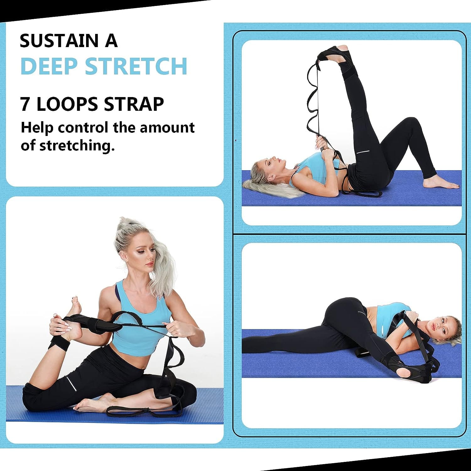 Stretching Band Full Body Stretch Yoga Ankle Belt Strap - Strechixo™ Strechixo™ Zaavio®