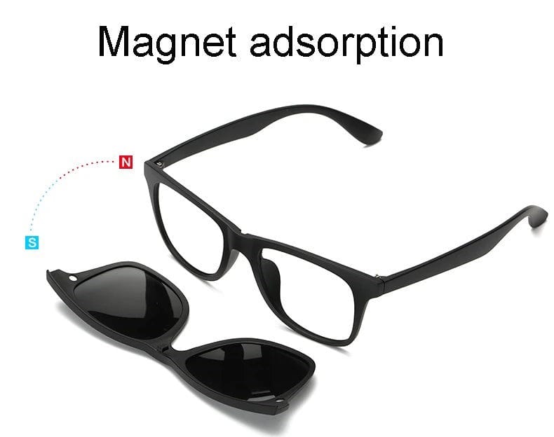 Sunglasses For Men Polarised Magnetic Sunglasses Frame Night Glasses - 3-in-1 Magnetic Polarized Sunglasses 5-in-1 Magnetic Polarized Sunglasses Zaavio®️