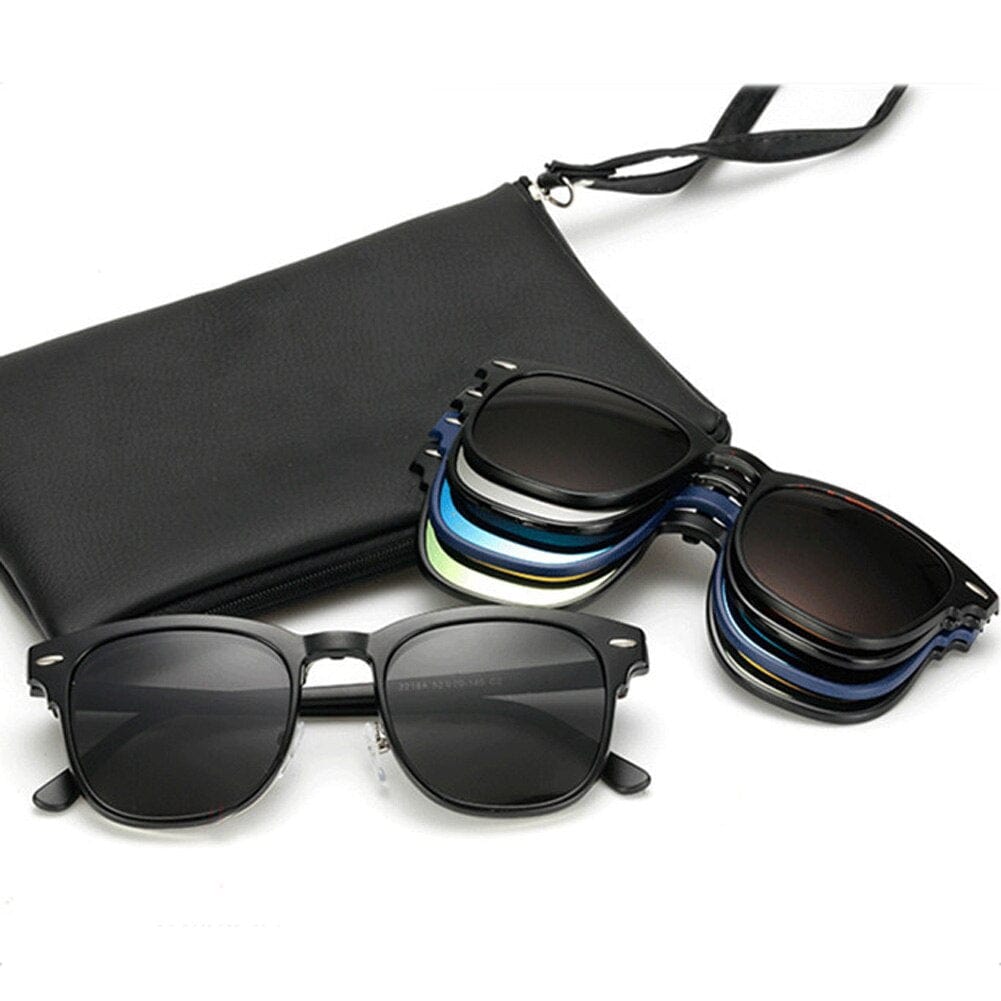 Sunglasses For Men Polarised Magnetic Sunglasses Frame Night Glasses - 3-in-1 Magnetic Polarized Sunglasses 5-in-1 Magnetic Polarized Sunglasses Zaavio®️