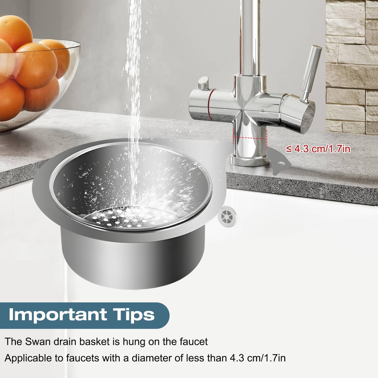 Swan Sink Strainer Basket Swan Sink Strainer Basket Zaavio®