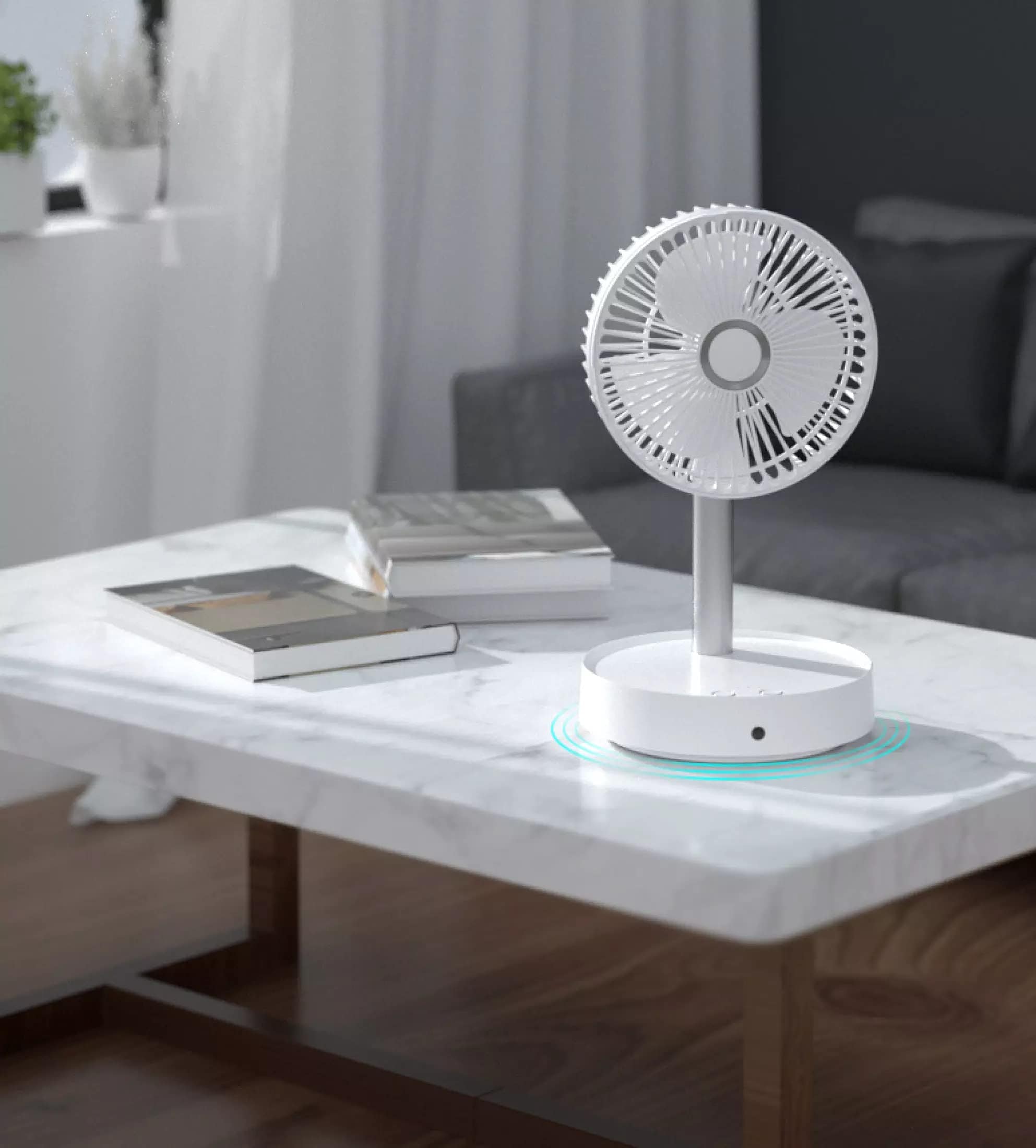 Table Rechargable Fan Cool Small Fan High Speed Desk Table Fan  - Powerful Rechargeable High Speed Table Desk Fan Swify™️ Zaavio®️