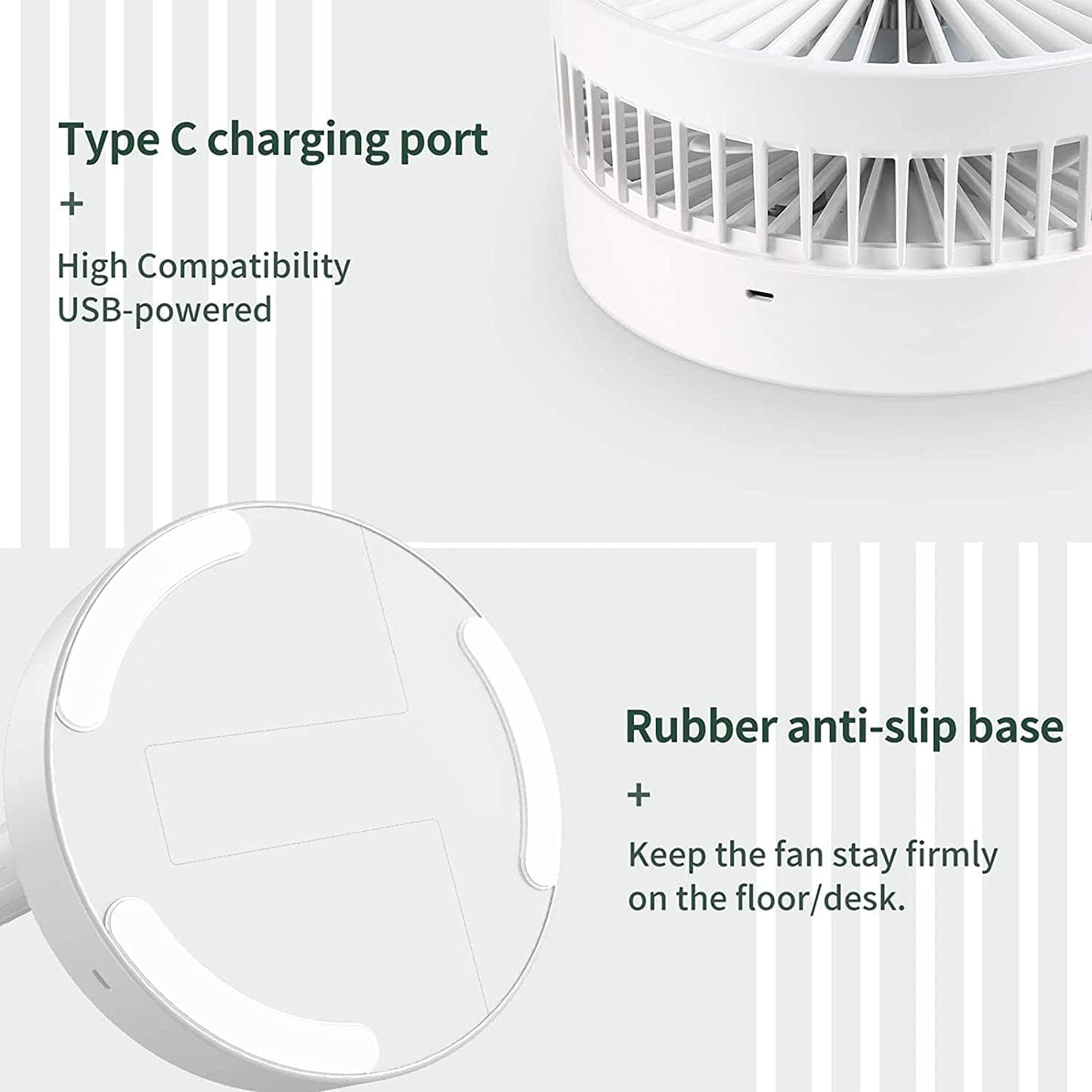 Table Rechargable Fan Cool Small Fan High Speed Desk Table Fan  - Powerful Rechargeable High Speed Table Desk Fan Swify™️ Zaavio®️