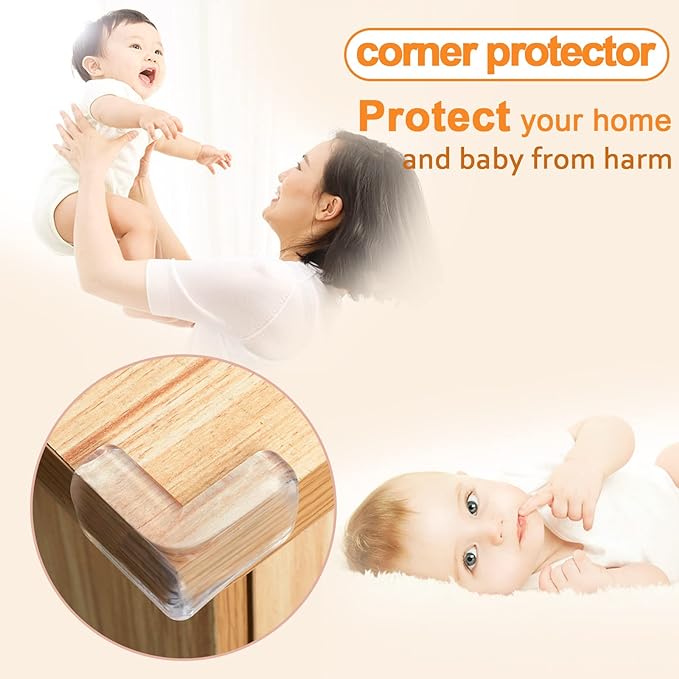 Transparent Anti-collision Corner Cover (Pack of 6) Zaavio®