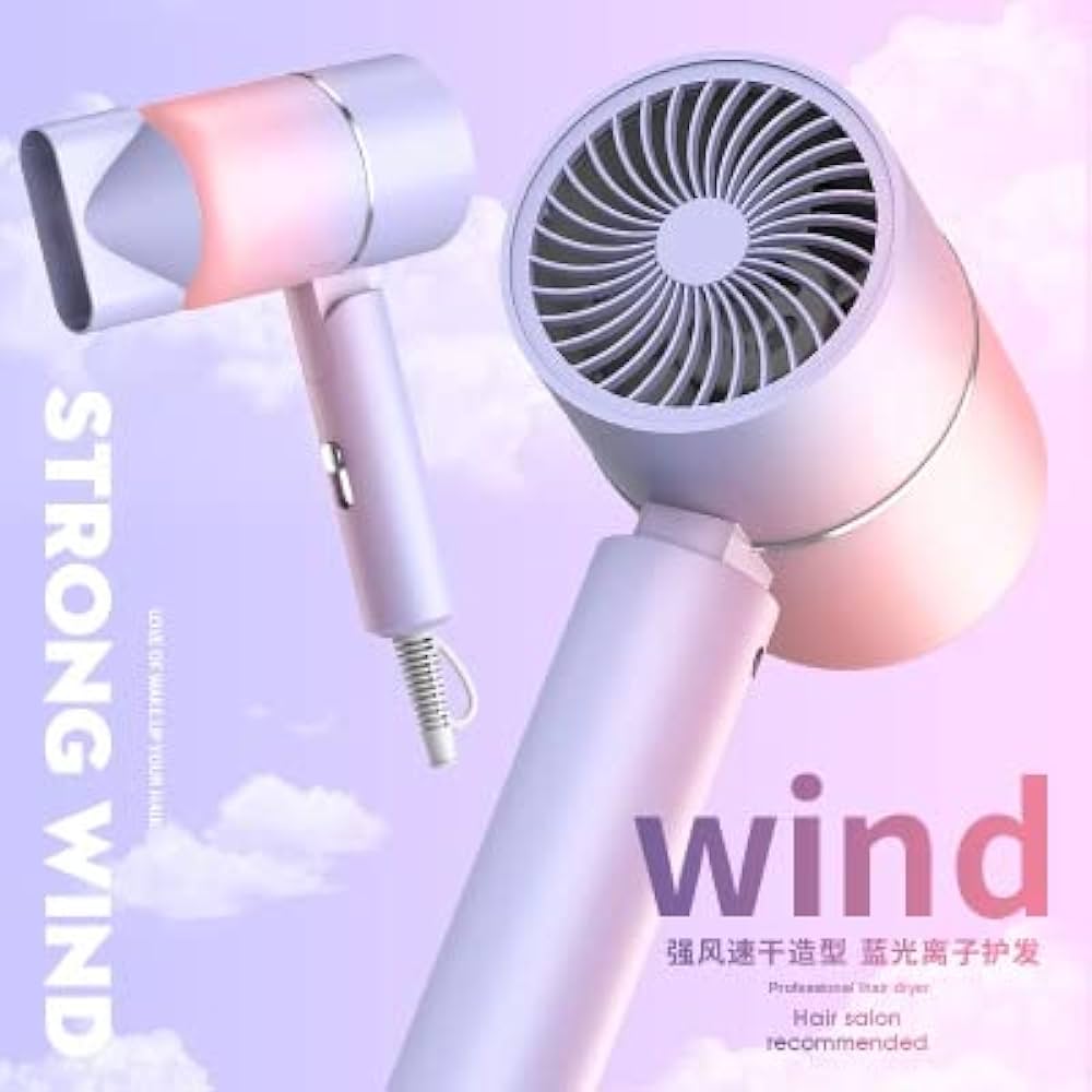 Travel Hair Dryer with Folding Handle Zaavio®