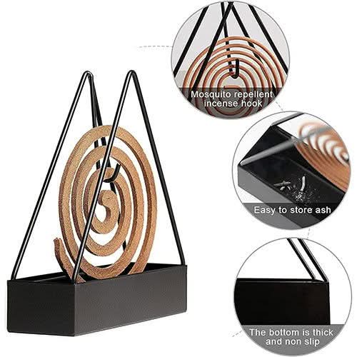 Triangular Shape Iron Mosquito Coil Holder | Mosquito Repellent Coil Insects Repellents Coil Holder Triangular Shape Iron Mosquito Coil Holder Zaavio®