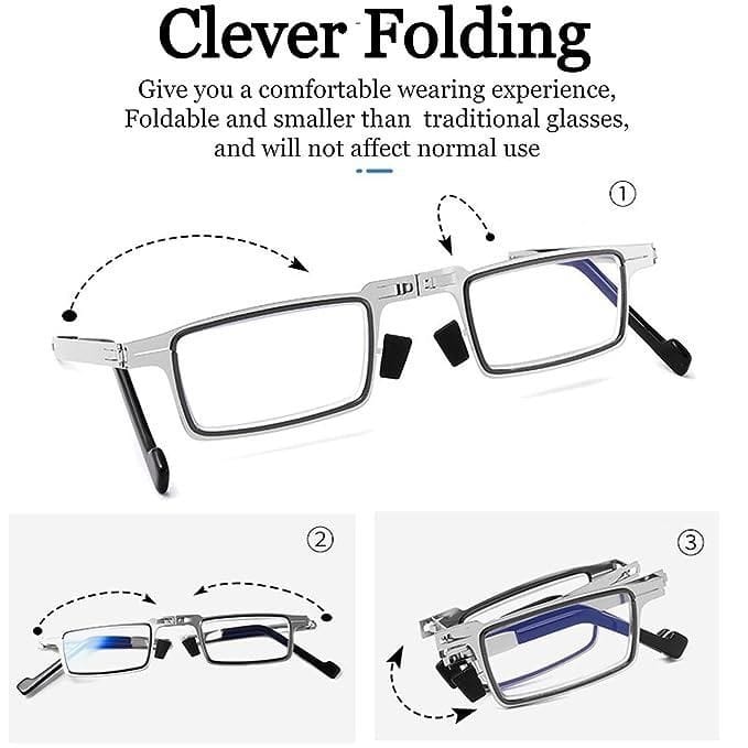 Ultra Light Titanium Material Screwless Foldable Reading Glasses Zaavio®