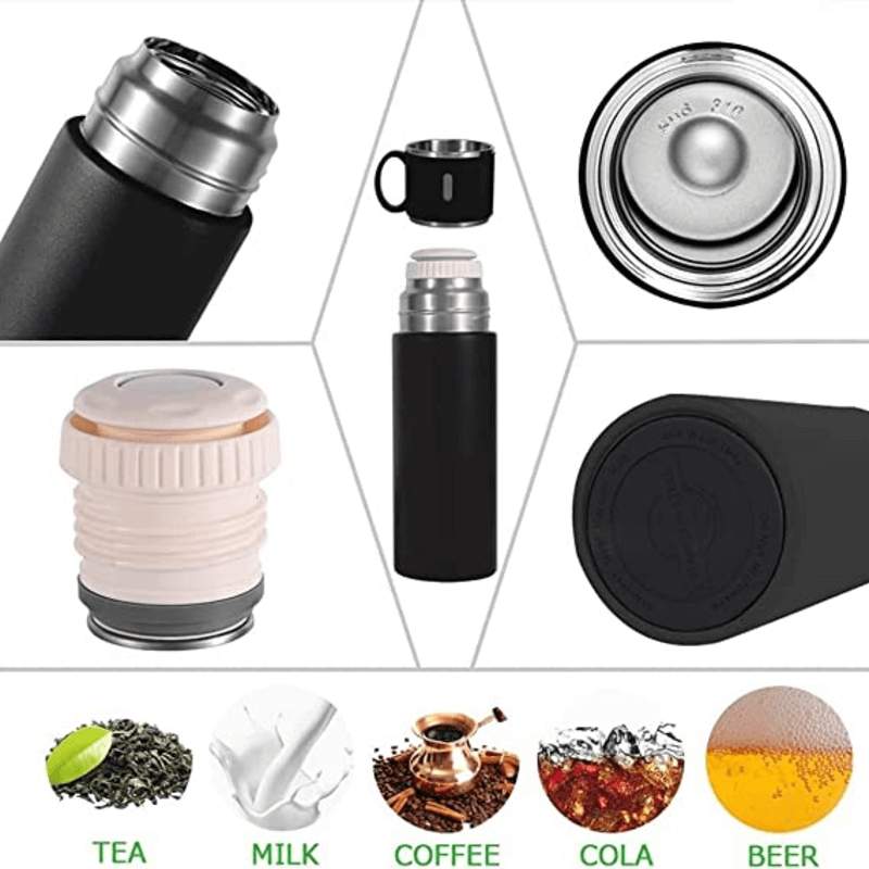 Vacuum Flask Cup Set Zaavio®
