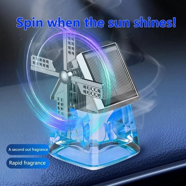 Windmill Design Solar Car Perfume Air Freshener Windmill Design Solar Car Perfume Air Freshener Zaavio®