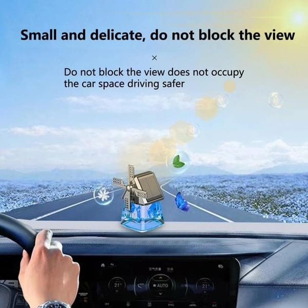 Windmill Design Solar Car Perfume Air Freshener Windmill Design Solar Car Perfume Air Freshener Zaavio®