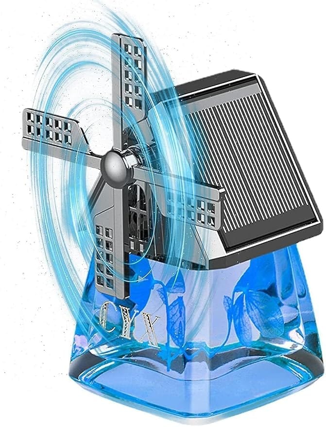 Windmill Design Solar Car Perfume Air Freshener Windmill Design Solar Car Perfume Air Freshener Zaavio®