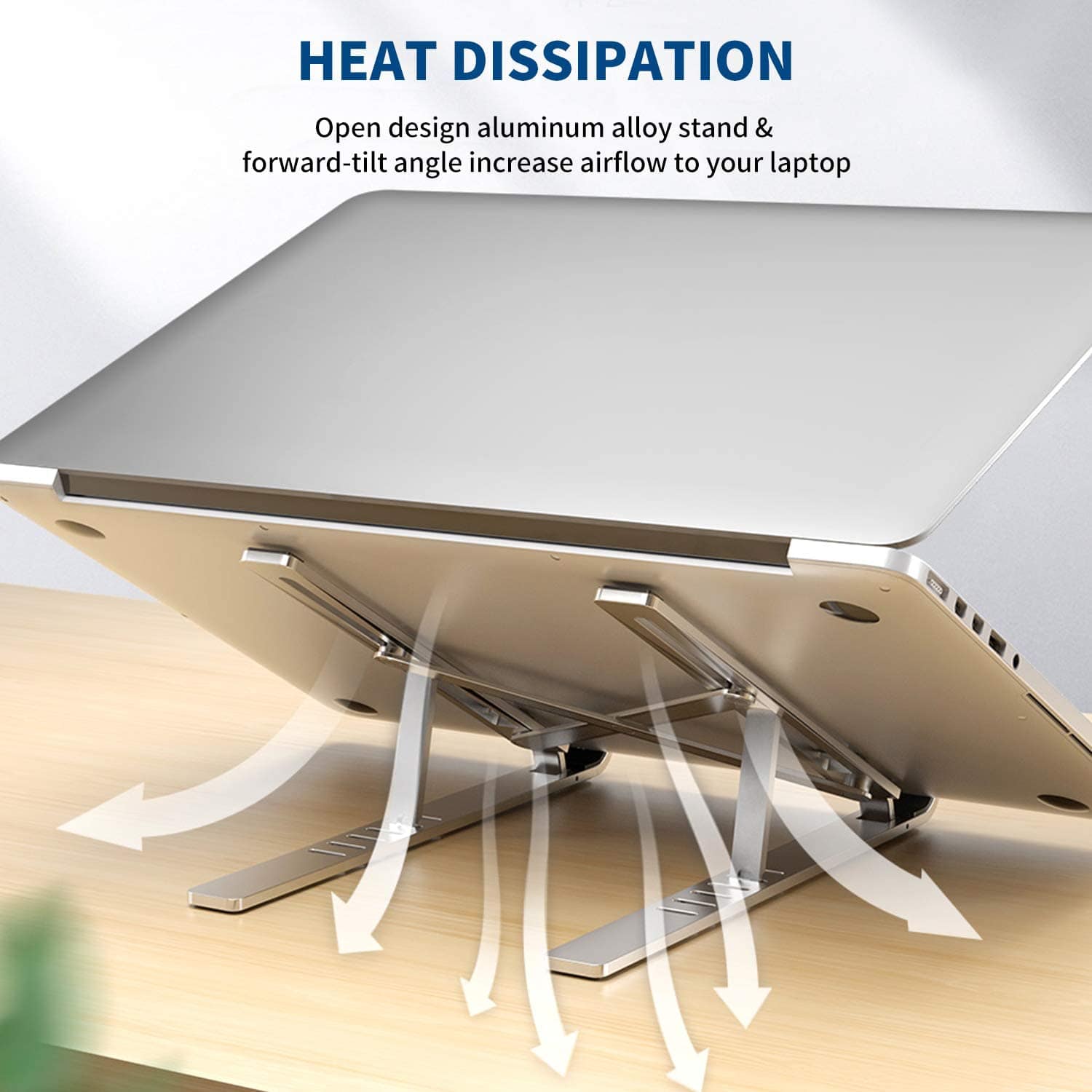 Adjustable Laptop Stand Adjustable Portable Foldable Laptop Holder - Standesy™ Laptop Stand Standesy™ Zaavio®