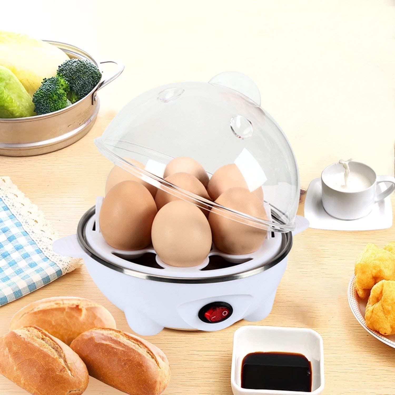 Automatic Egg Boiler and Vegetable Steamer Electric Food Boiler - Quikboil™ Quikboil™ Zaavio®