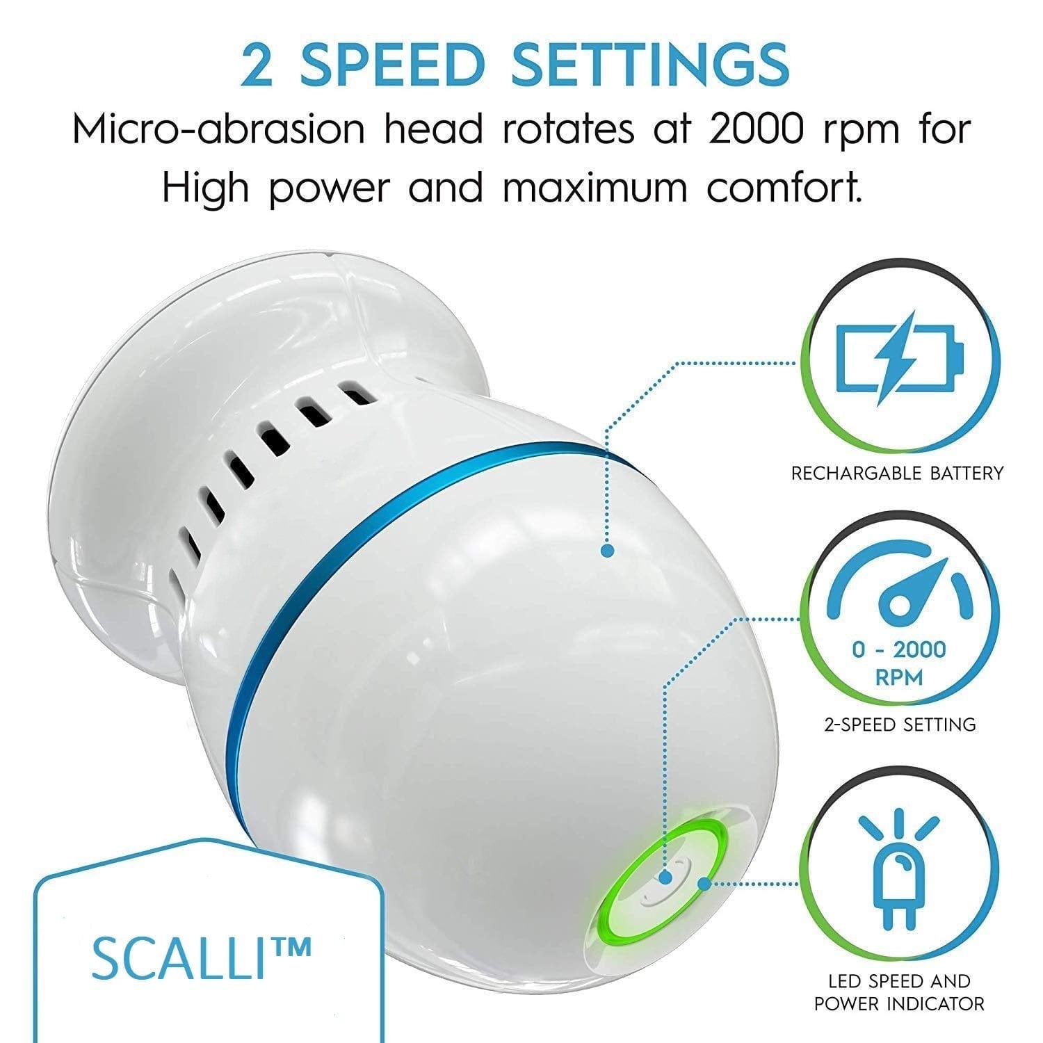 Callus Remover Shaver Tool Electric Foot File Sander Scrubber For Feet - Scalli™ Squeegees Scalli™ Zaavio®