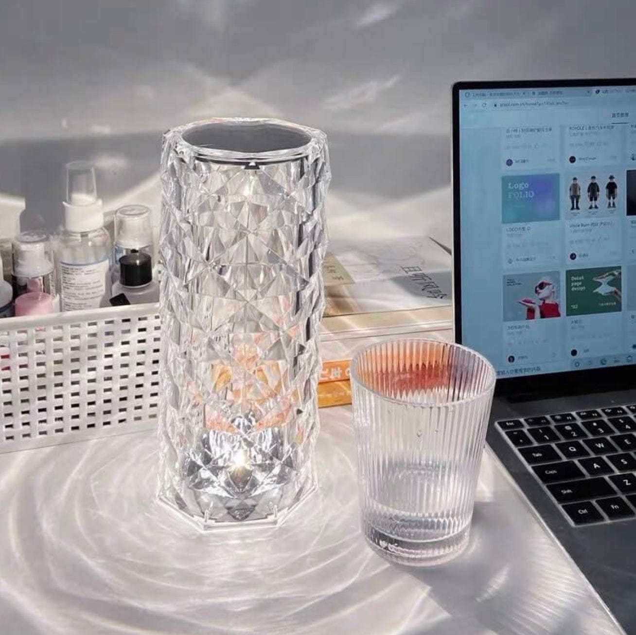 Crystal Diamond Lamp™ With Remote Large size PowDrop